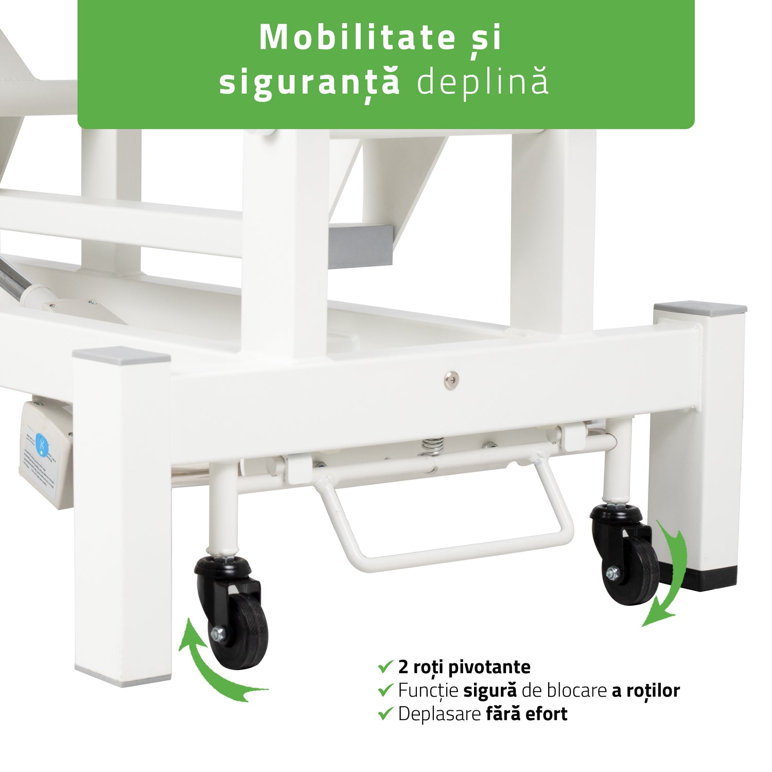 Masă de masaj electrică Fortis 2 Ergo | 2 segmente | Telecomandă manuală | Ramă de control | Garanție 3 ani