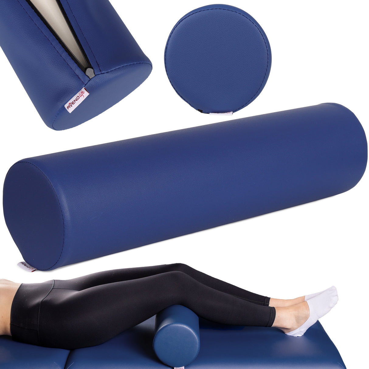 Pernă cilindru de poziționare pentru masaj 15x60 cm | Comfy Base