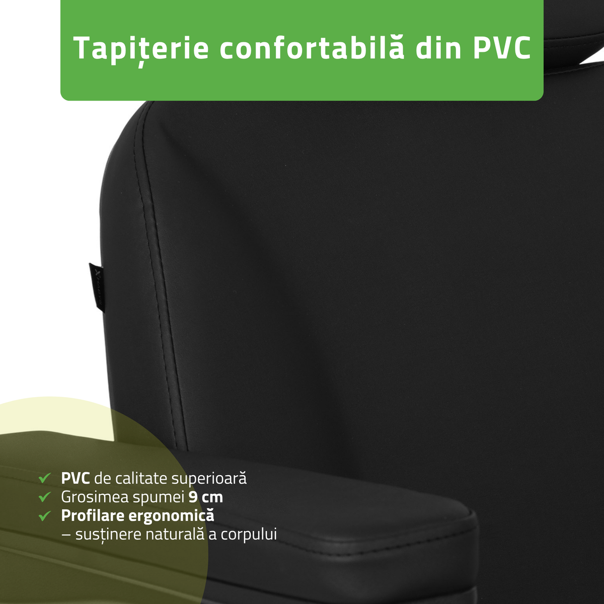 Pat cosmetic electric | Ravia PRO 3 | Fotoliu cosmetic cu reglare electrică | Telecomandă de manuală | 4 motoare electrice