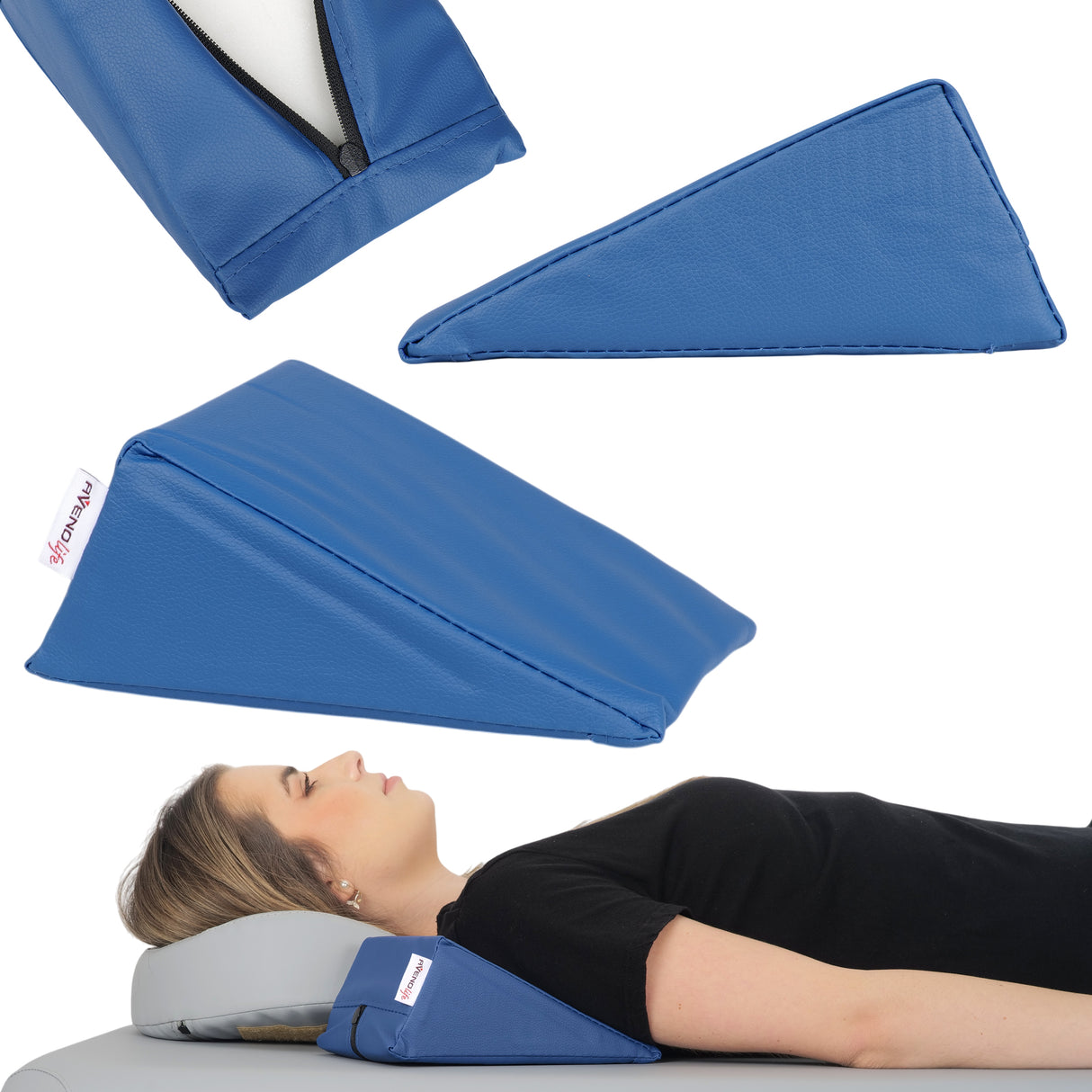 Pernă triunghiulară de poziționare pentru masaj 20x15x10 cm | Comfy Base