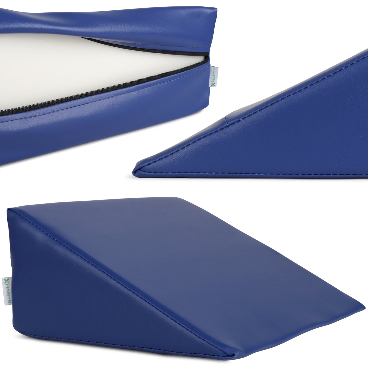 Pernă triunghiulară de poziționare pentru masaj 30x40x16 cm | Vinyl Flex