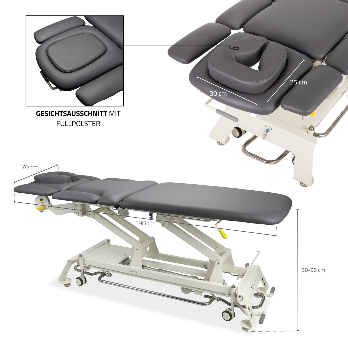 Masă de masaj terapie electrică Evero X7 Ergo | Pat de masaj electric| 7 segmente | Panou Control | Ramă Control | 3 ani garanție!