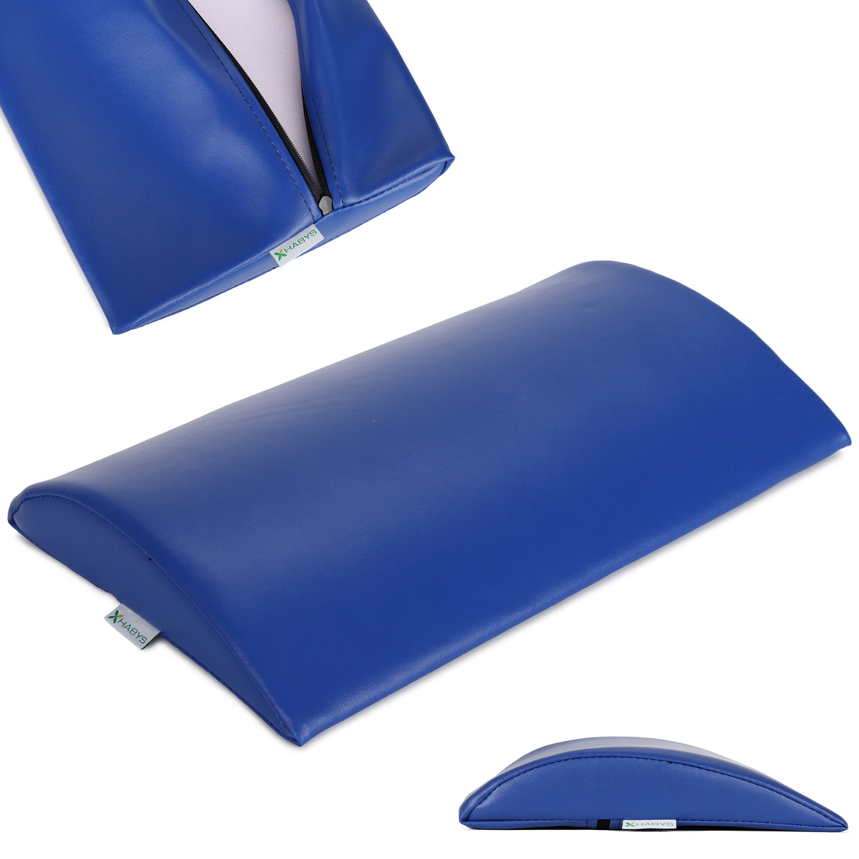 Pernă semi-cilindru de poziționare lombară pentru masaj 40x25x5 cm | Tapițerie Vinyl Flex