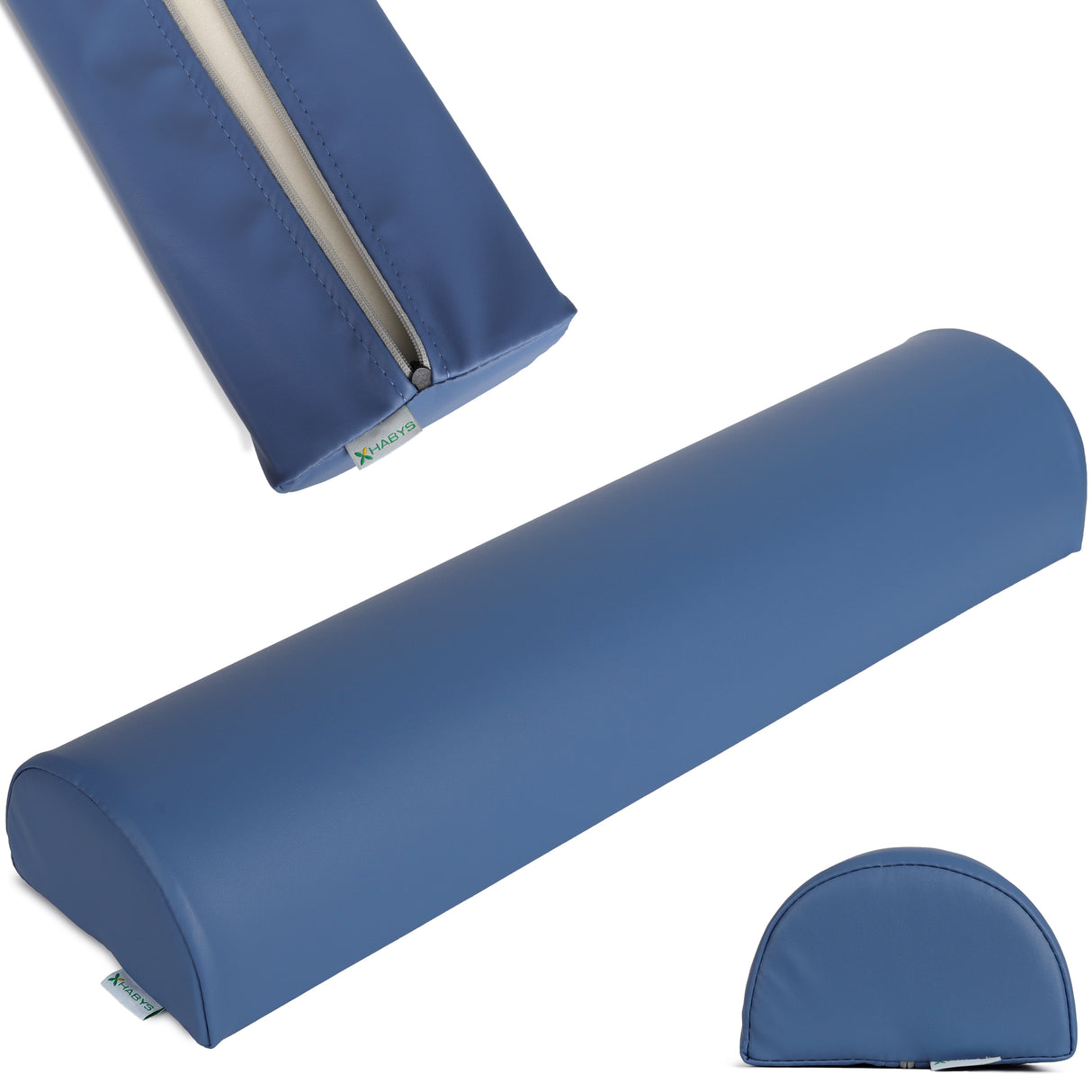 Pernă semi-cilindru de poziționare pentru masaj 60x15x10 cm | Soft Touch