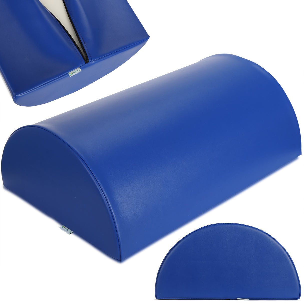 Pernă semi-cilindru de poziționare pentru masaj 60x40x20 cm | Vinyl Flex