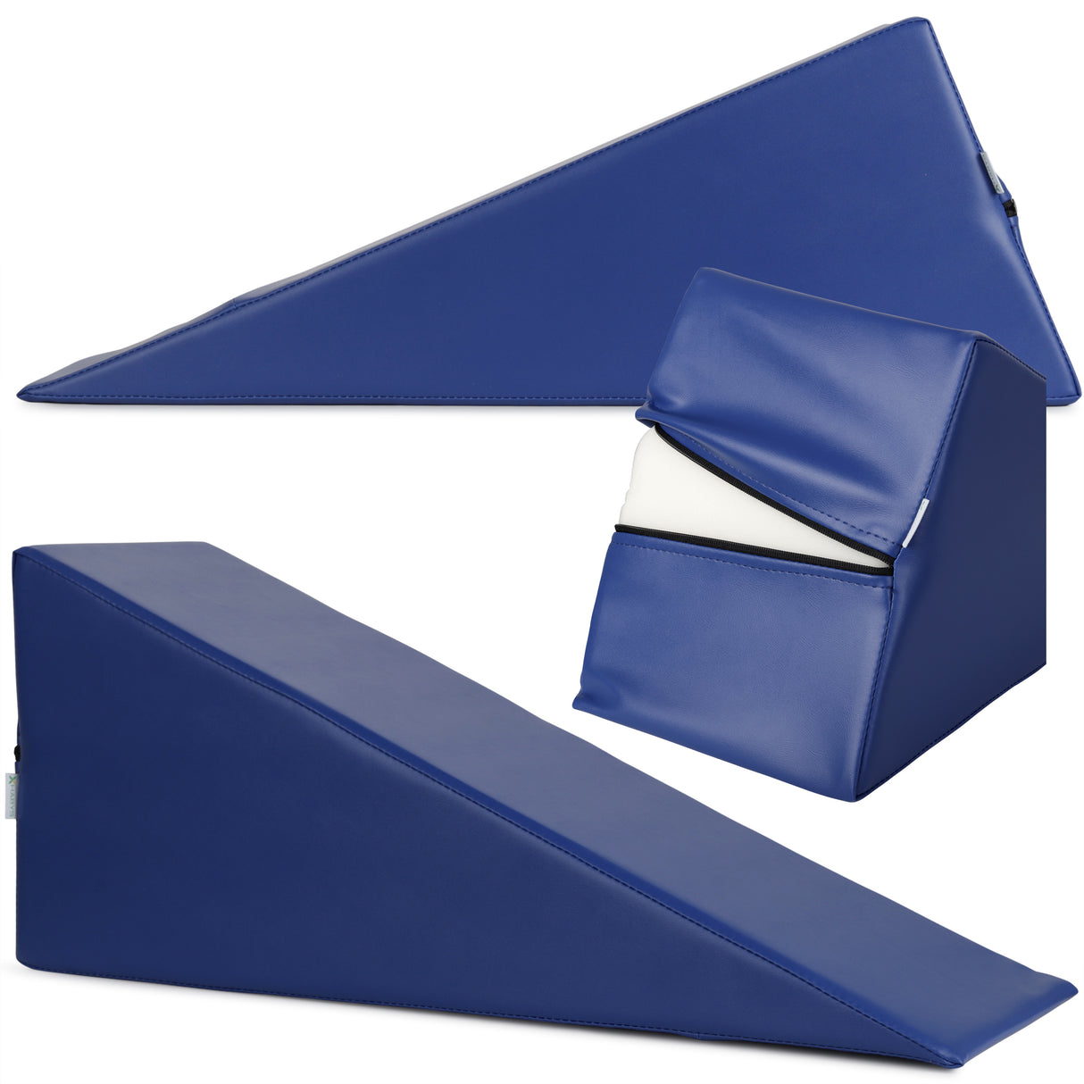 Pernă triunghiulară de poziționare pentru masaj 70x24x30 cm | Vinyl Flex