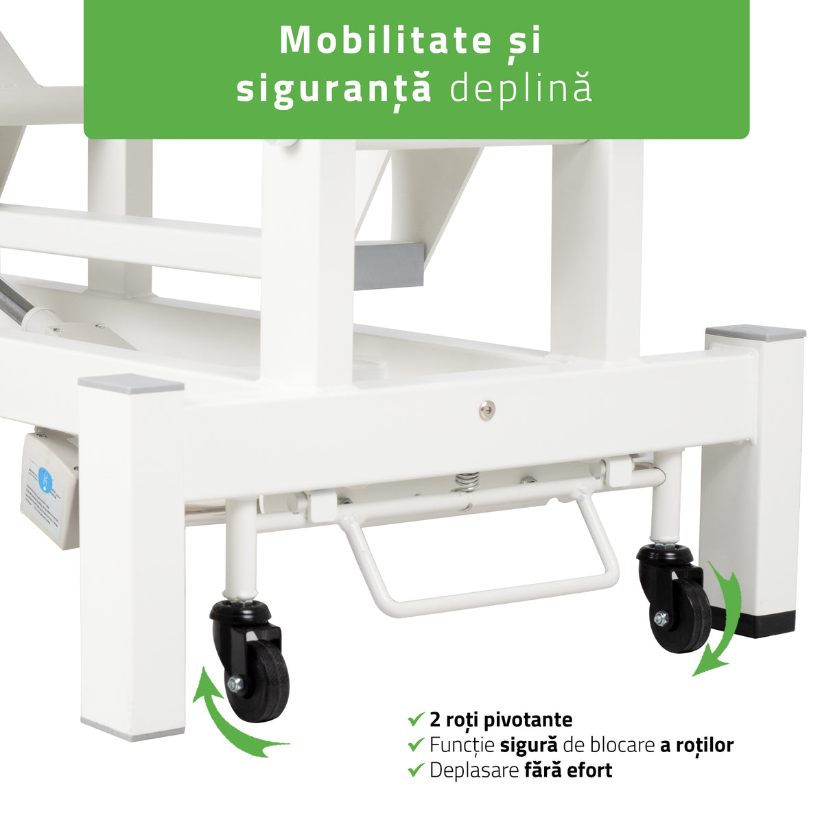 Masă de masaj electrică Fortis 2 Ergo | 2 segmente | Telecomandă manuală | Garanție 3 ani