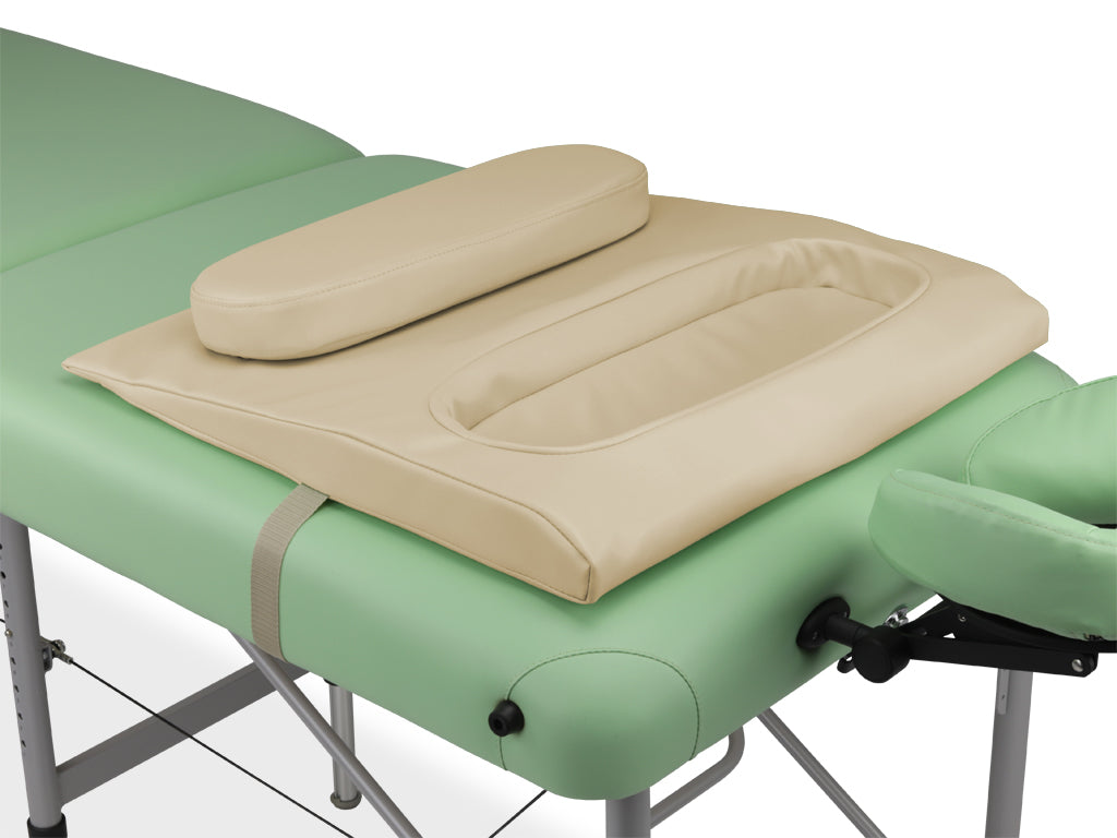 Pernă de poziționare pentru piept, cu decupaj | Bej