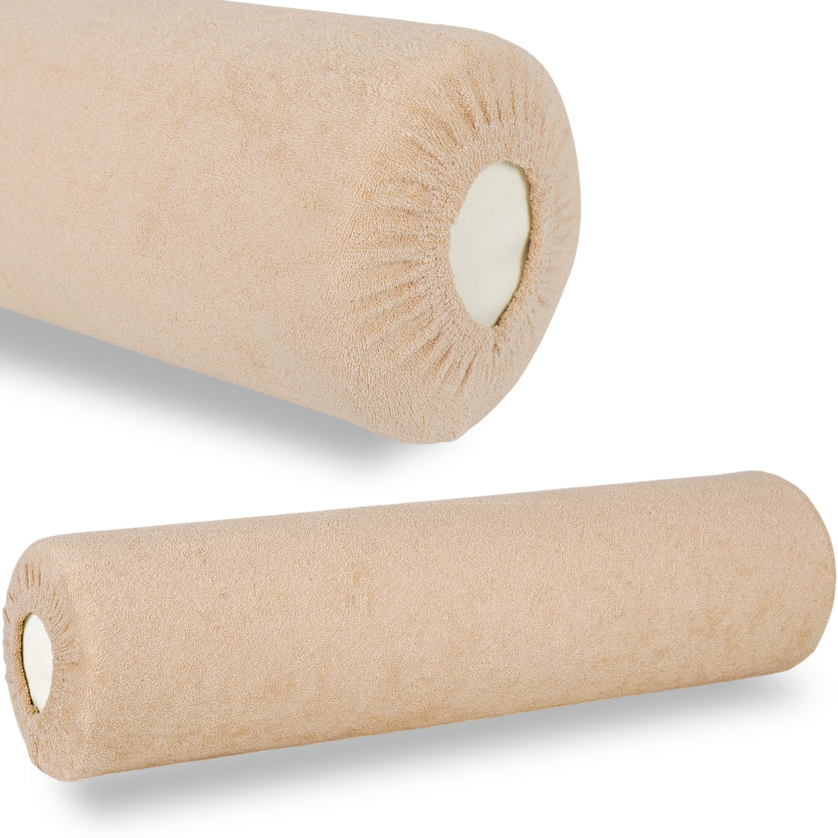 Husă din frotir textil cu elastic pentru cilindru, rolă de poziționare | 15x60 cm | Bej Negru Gri Verde