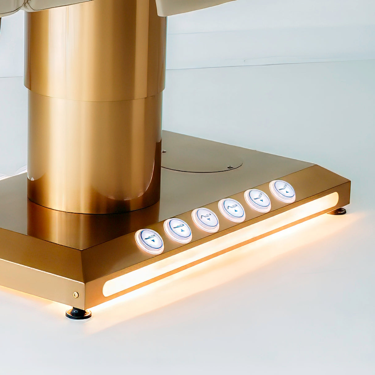 Fotoliu cosmetic electric încalzit Amber | Telecomandă manuală | Panou control | 4 motoare | Habys