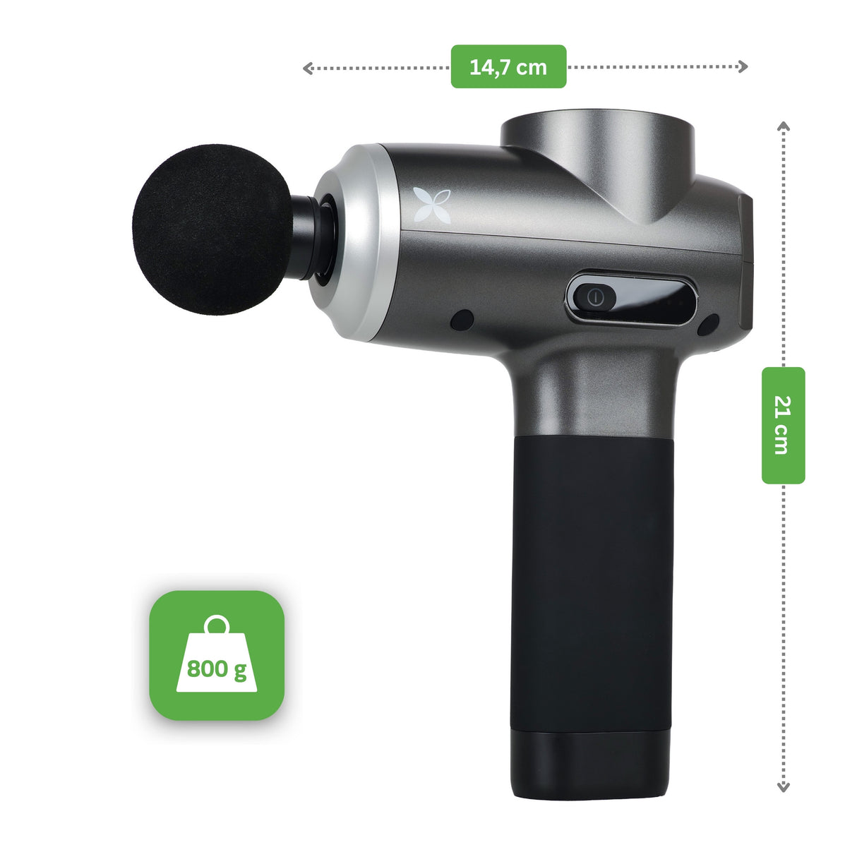 Pistol de masaj Habys Dynamic Pro | Dispozitiv de masaj | Aparat de masaj cu vibrații