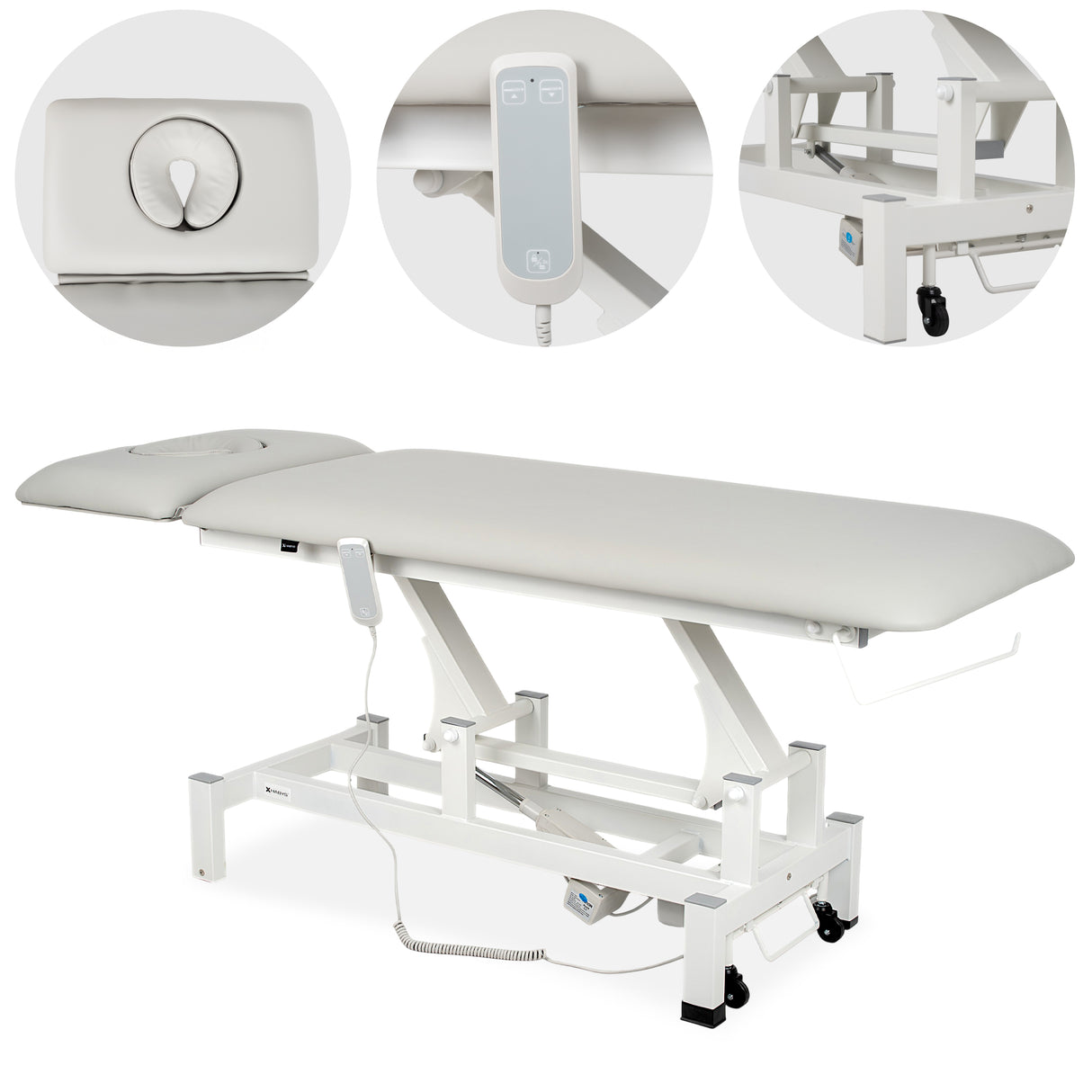 Masă de masaj electrică Fortis 2 Ergo | 2 segmente | Telecomandă manuală | Garanție 3 ani