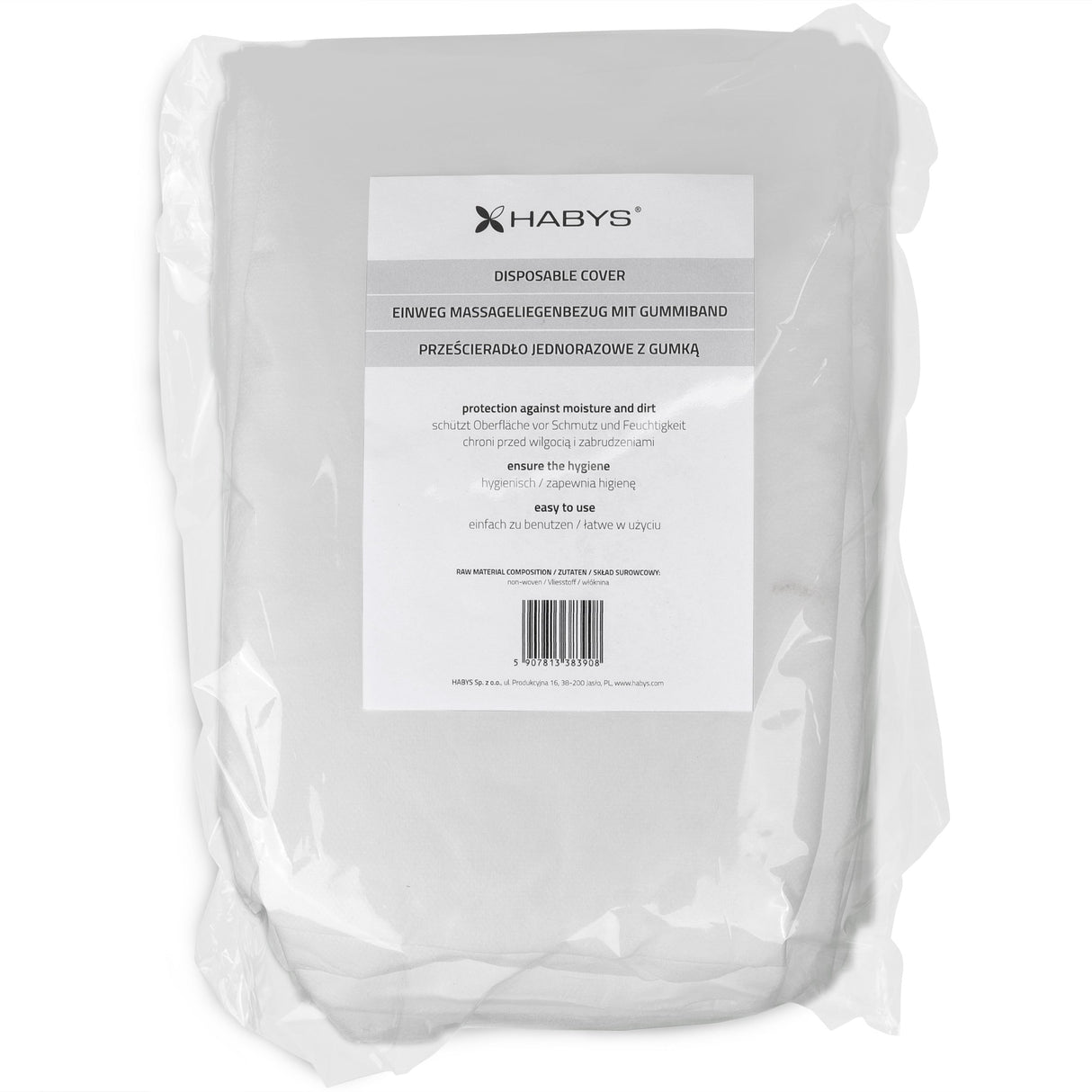 Cearșafuri de unică folosință cu elastic pentru mesele de masaj | 10 bucăți