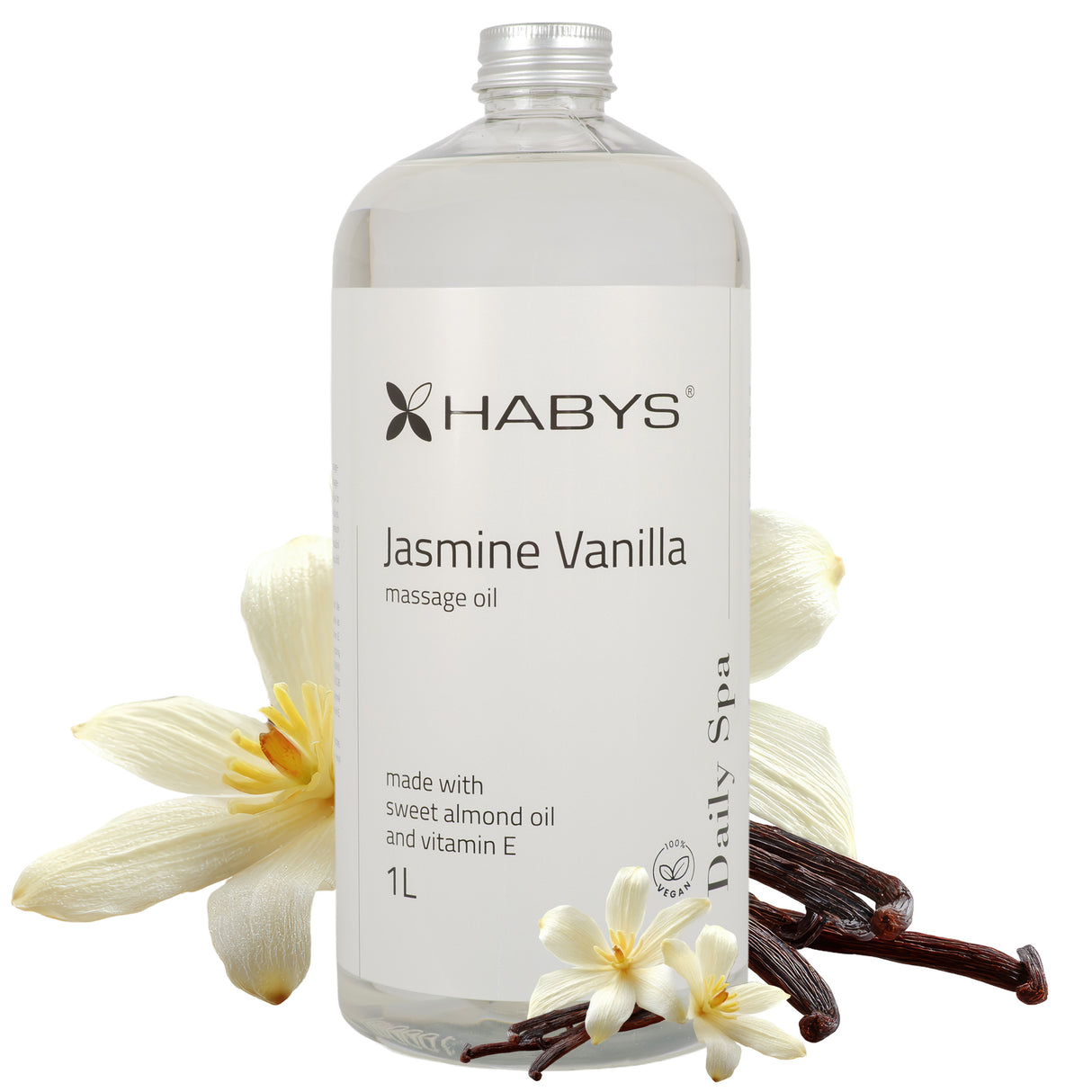 Ulei de masaj Habys | Daily Spa Iasomie & Vanilie | 500 ml, 1l, 5l