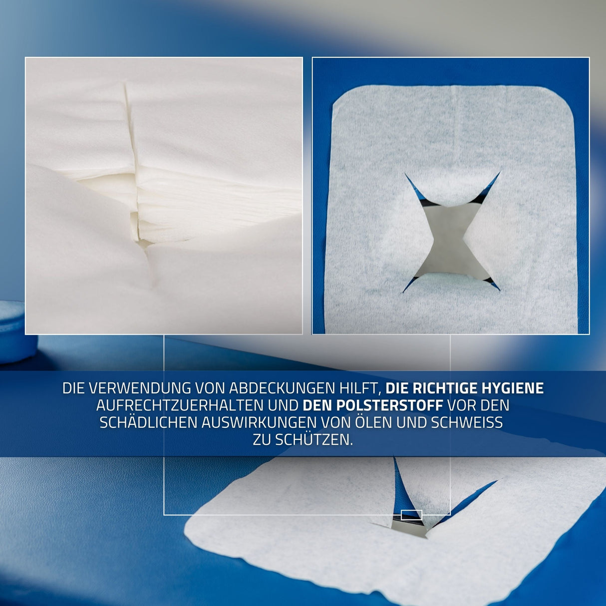 Huse de unică folosință pentru orificiu față, pentru mesele de masaj