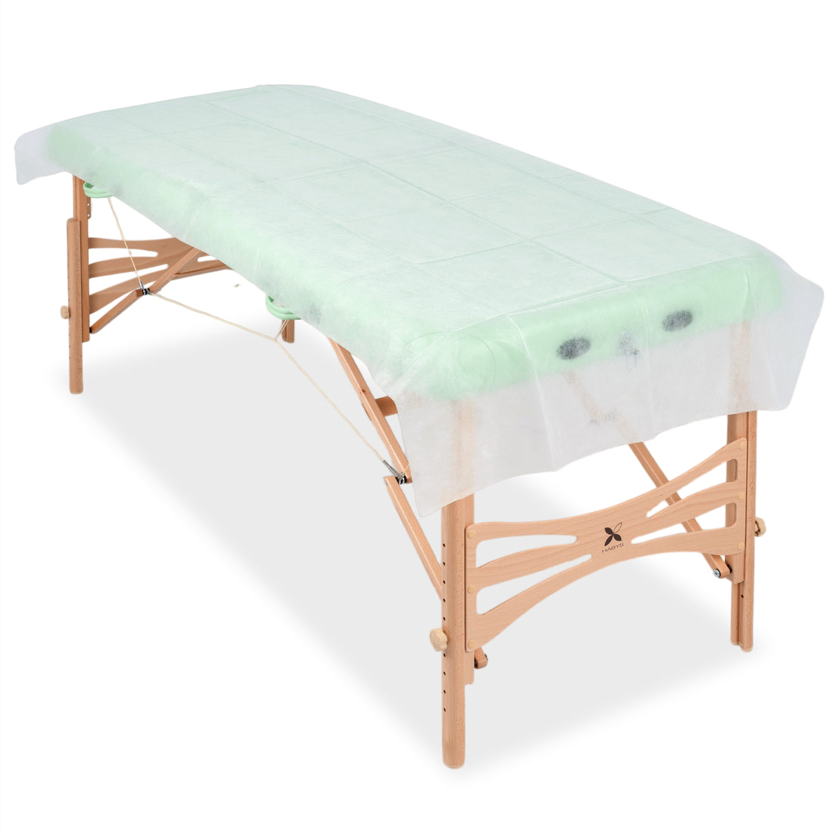 Cearșafuri de unică folosință din material nețesut, pre-tăiate | 220 × 90 cm | 10 bucăți | Alb