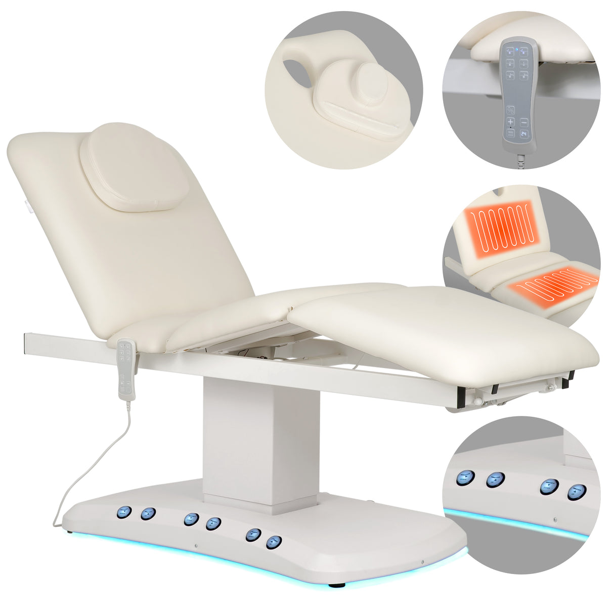 Pat cosmetic electric încălzit | Serenity PRO 4 | Panou Control  | Telecomandă Manuală