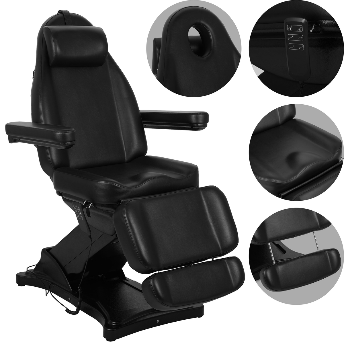 Fotoliu cosmetic, electric Elara PRO 4 | Telecomandă manuală