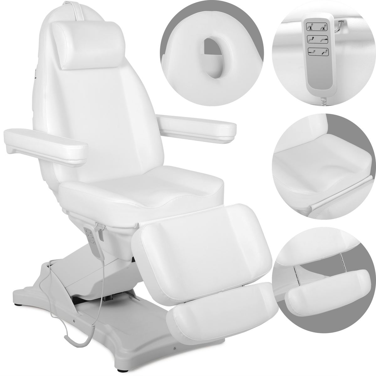 Fotoliu cosmetic, electric Elara PRO 4 | Telecomandă manuală
