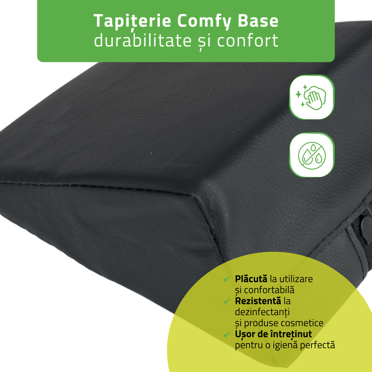 Pernă triunghiulară de poziționare pentru masaj 20x15x10 cm | Comfy Base