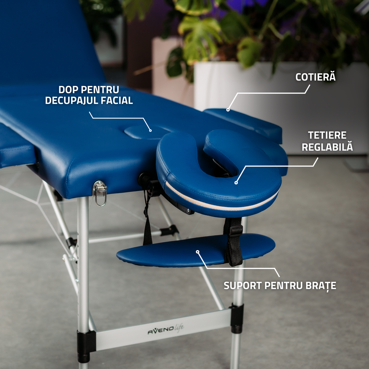 Masă de masaj pliabilă Adele | Pat cosmetică