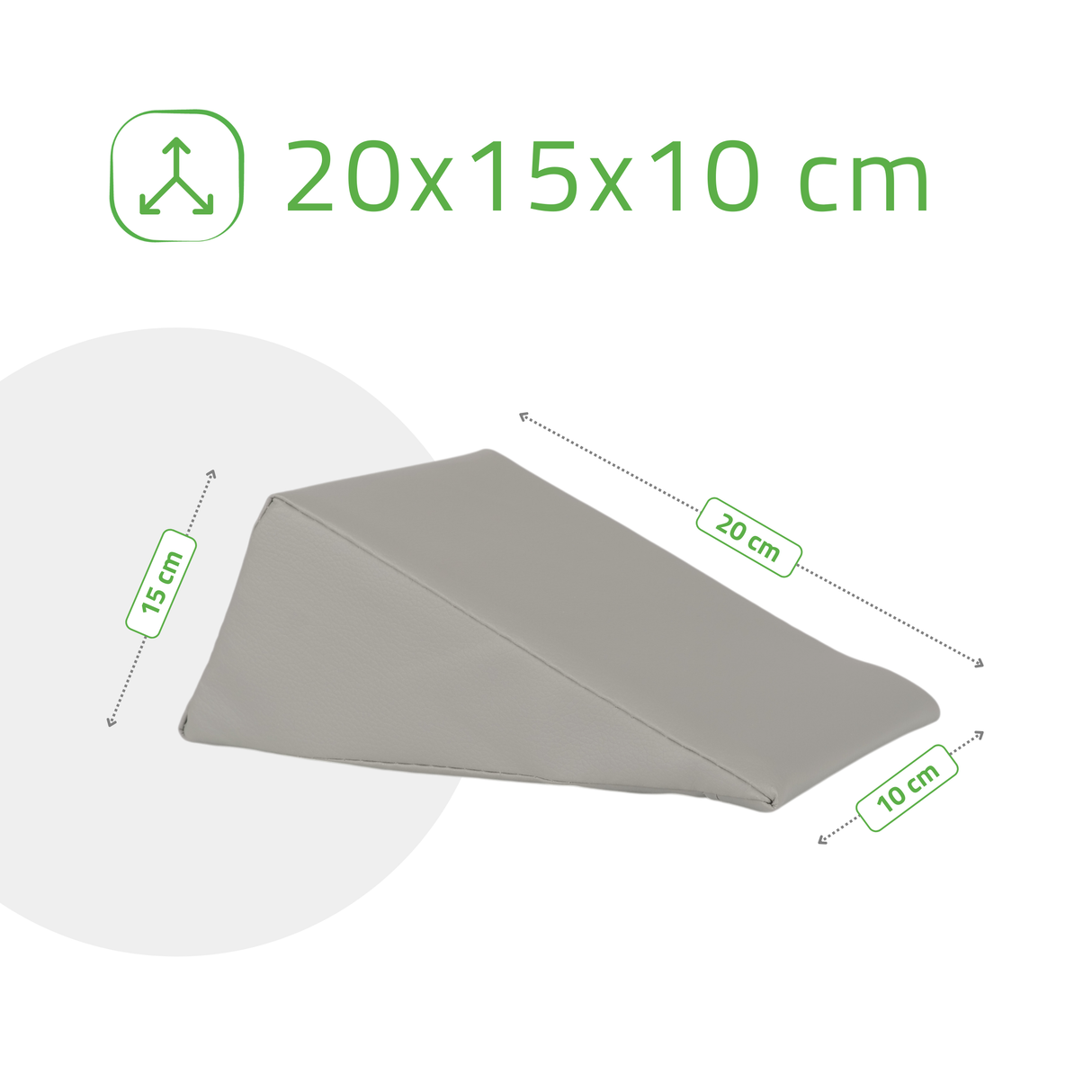 Pernă triunghiulară de poziționare pentru masaj 20x15x10 cm | Comfy Base