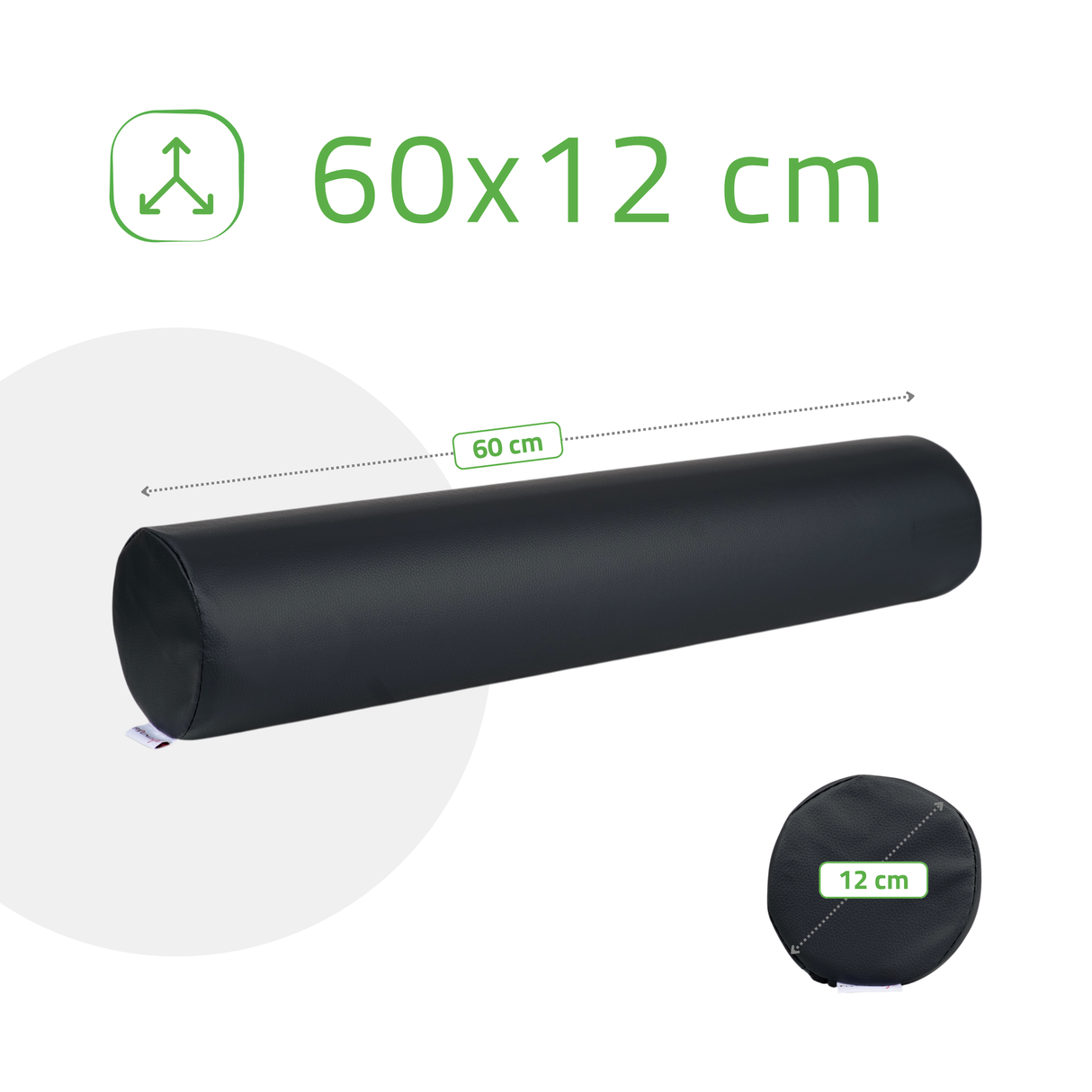 Pernă cilindru de poziționare pentru masaj 12x60 cm | Comfy Base