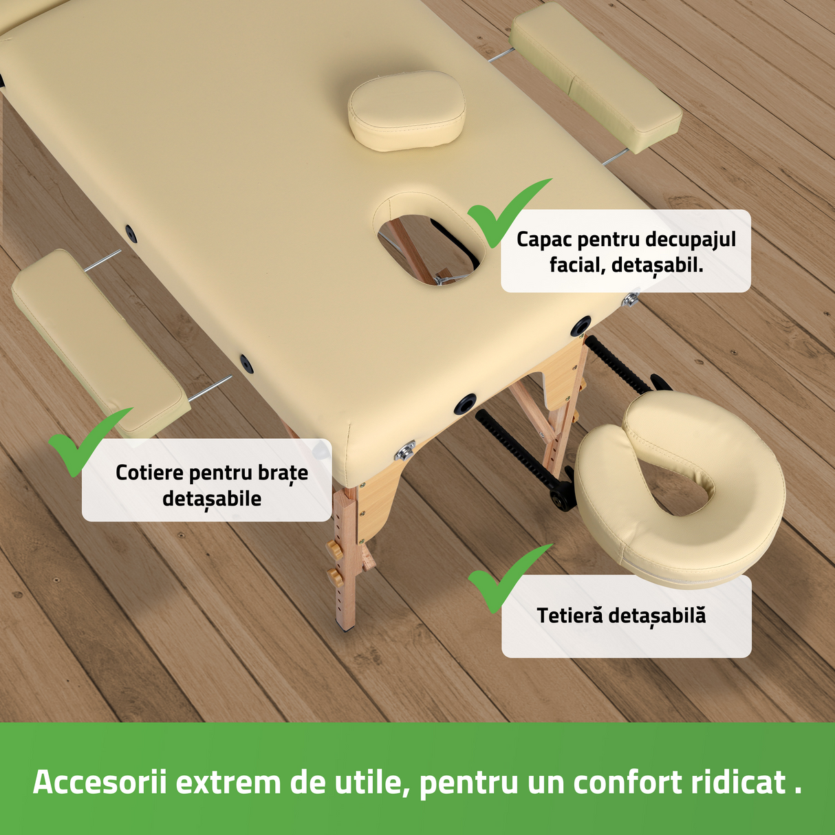 Masă de masaj pliabilă Sofia | Pat cosmetică