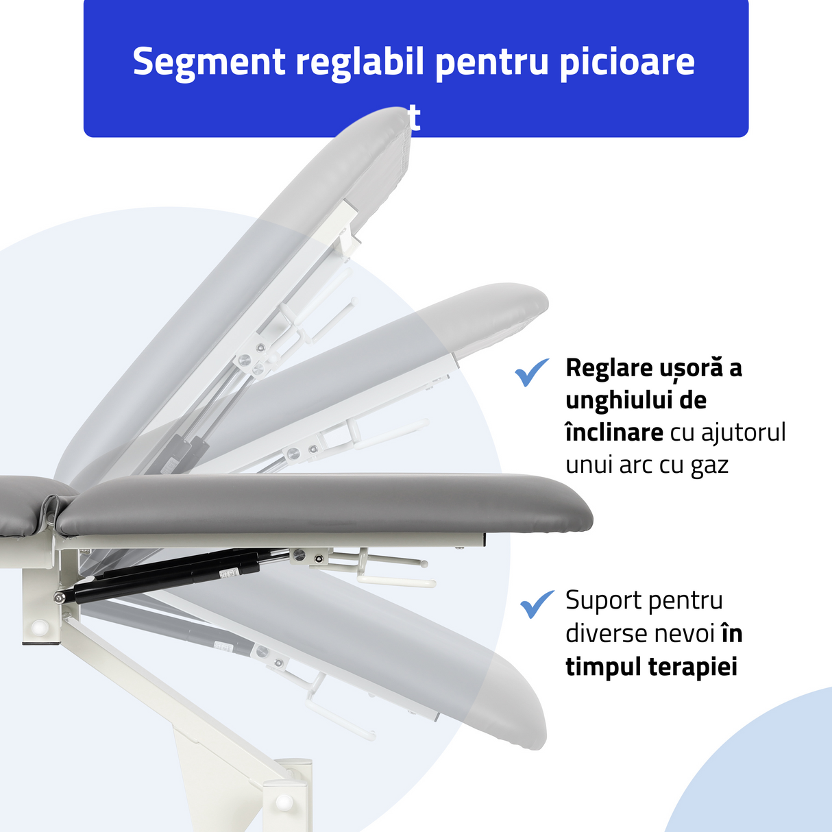 Masă de masaj hidraulică ULTIMA H3 | Reglare hidraulică a înălțimii