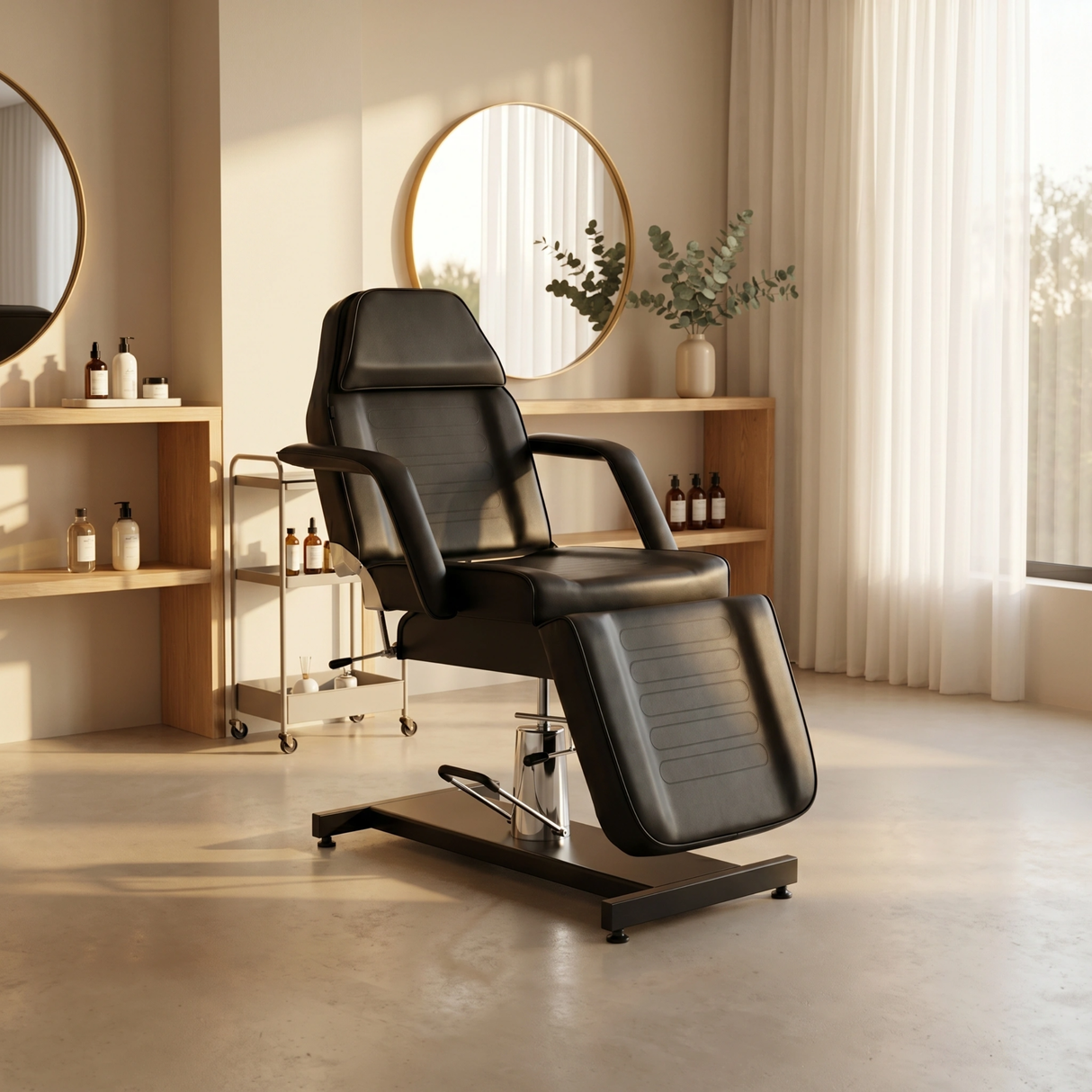Fotoliu cosmetică Alora | Sistem de Reglare a înălțimii Hidraulic