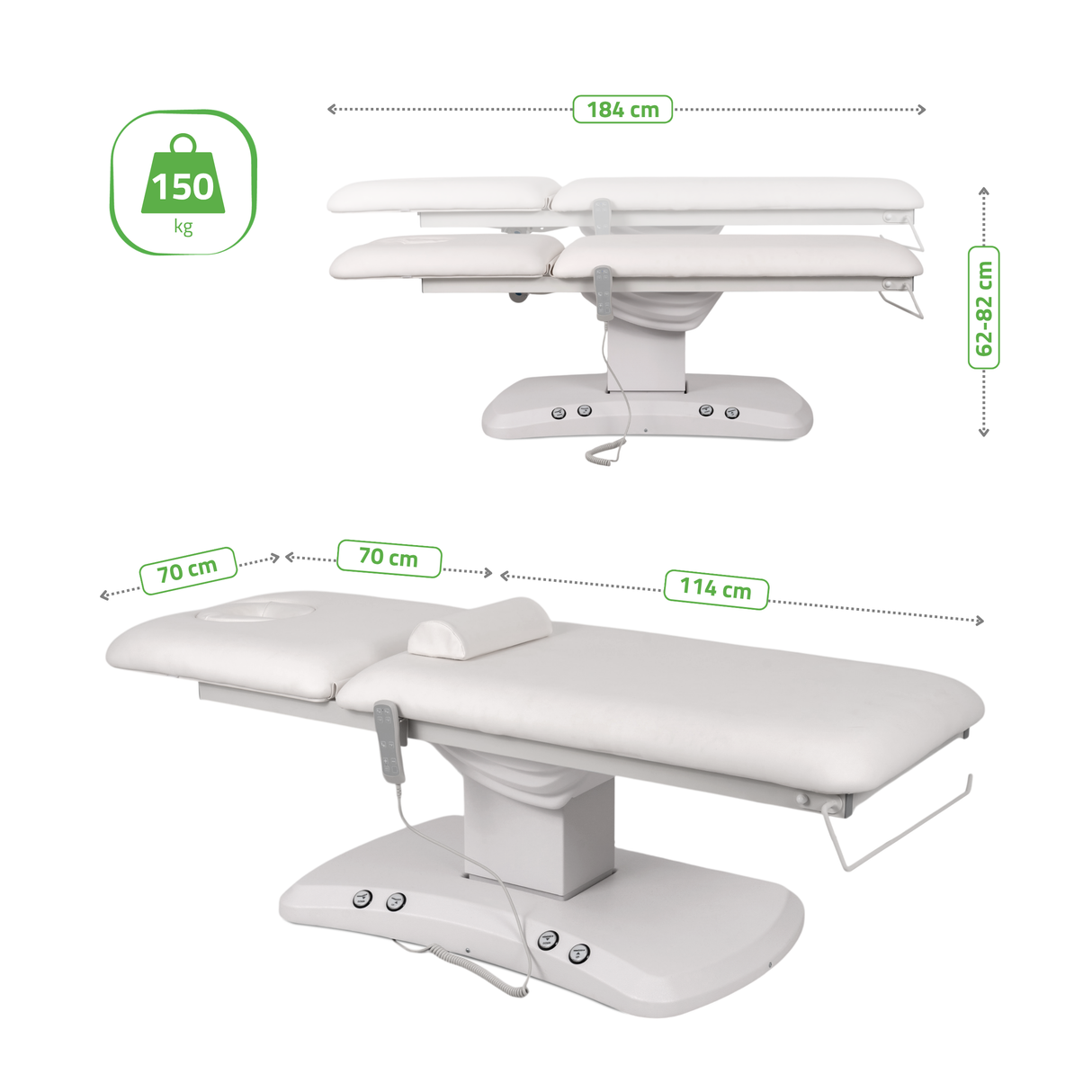 Pat cosmetic electric încălzit | Estella ERGO 2 | Telecomandă Manuală | 3 ani garanție!