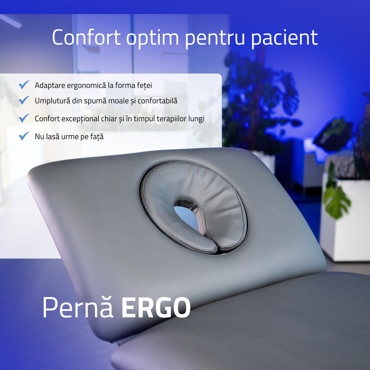 Masă de masaj electrică Fortis 2 Ergo | 2 segmente | Telecomandă manuală | Garanție 3 ani