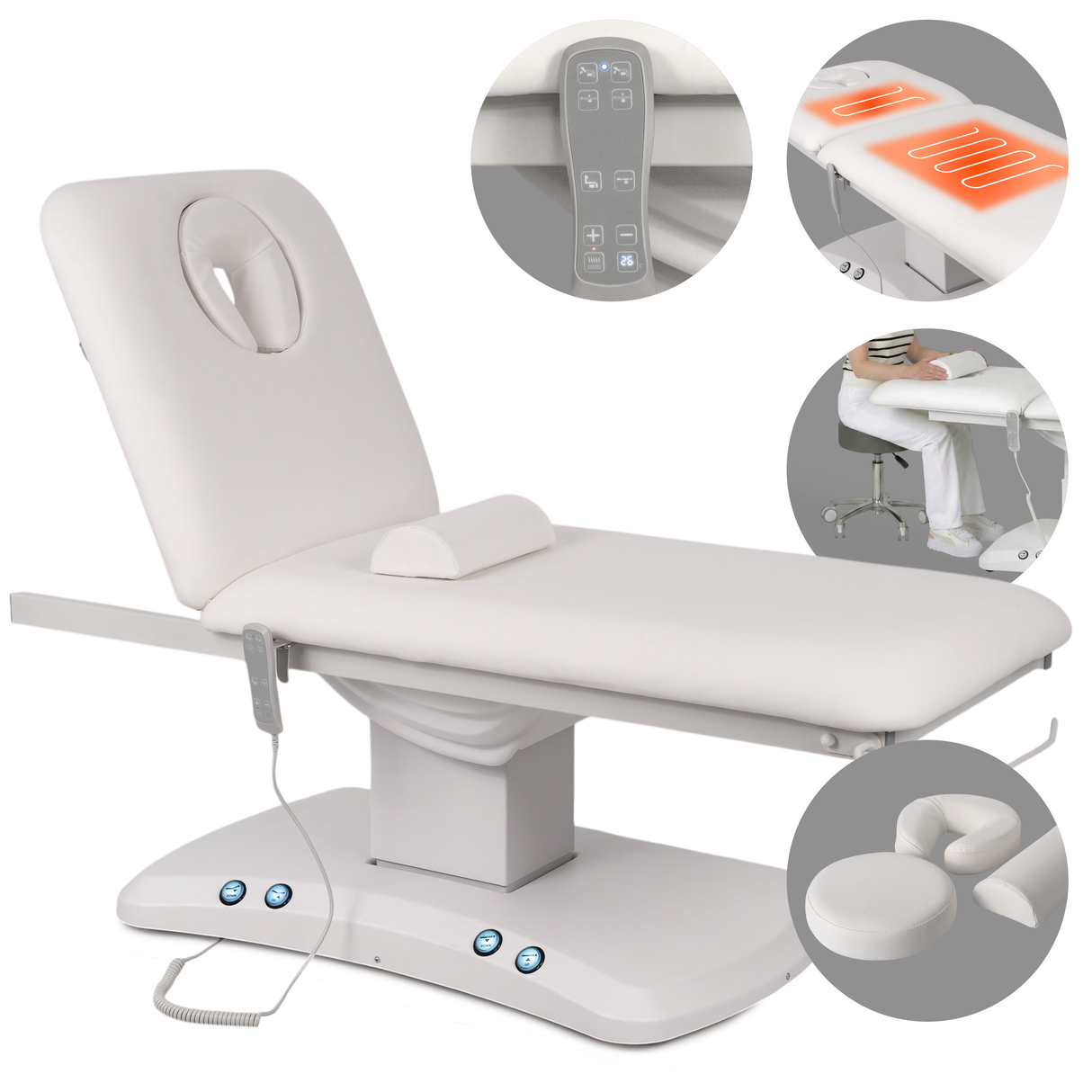 Pat cosmetic electric încălzit | Estella ERGO 2 | Telecomandă Manuală | 3 ani garanție!