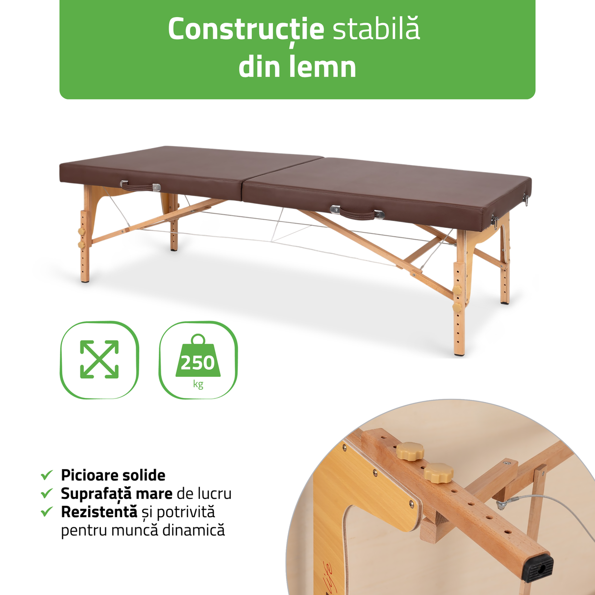 Masă de masaj pliabilă Niro | masaj thailandez | 80 cm