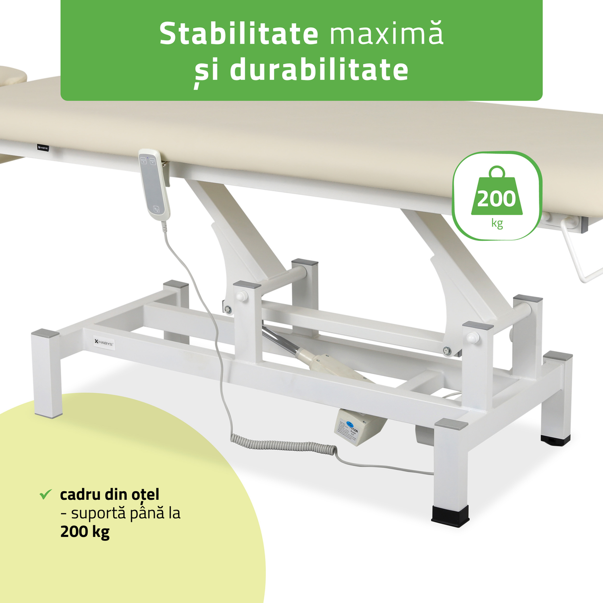 Masă de masaj electrică Fortis 1 | Pat de masaj electric| 1-Segment | Telecomandă Manuală | 3 ani garanție!