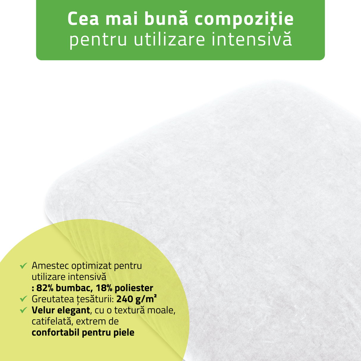Husă din velur cu elastic și șnururi pentru Fotoliu de cosmetică