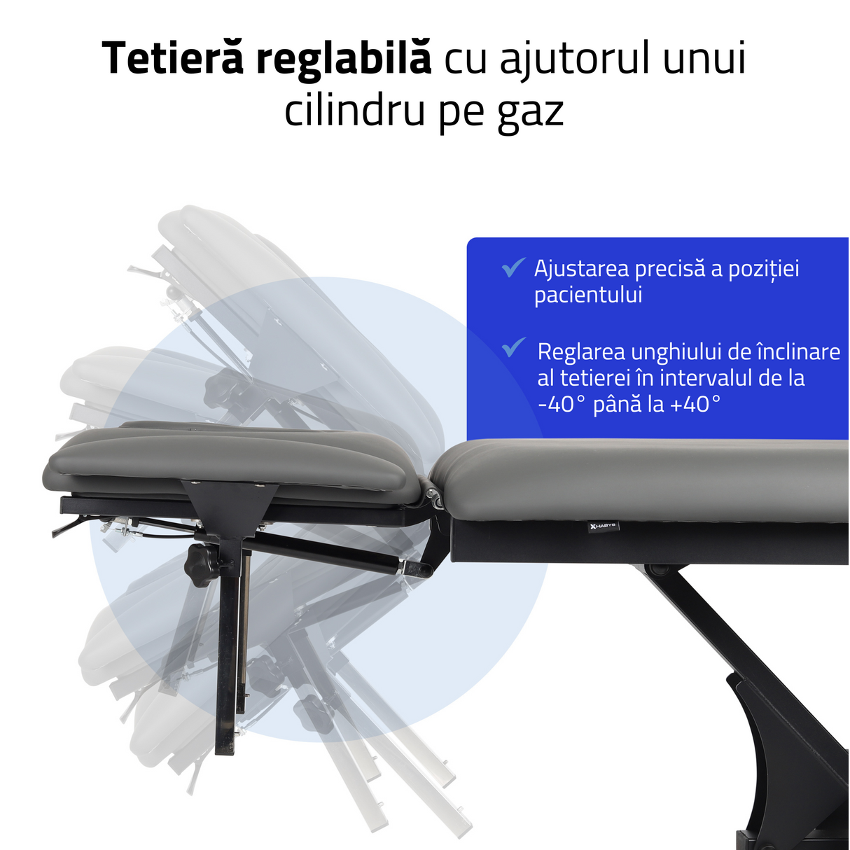 Masă de masaj electrică Fortis 4 Ergo | Pat de masaj electric | 4 segmente | Telecomandă Manuală | 3 ani garanție!
