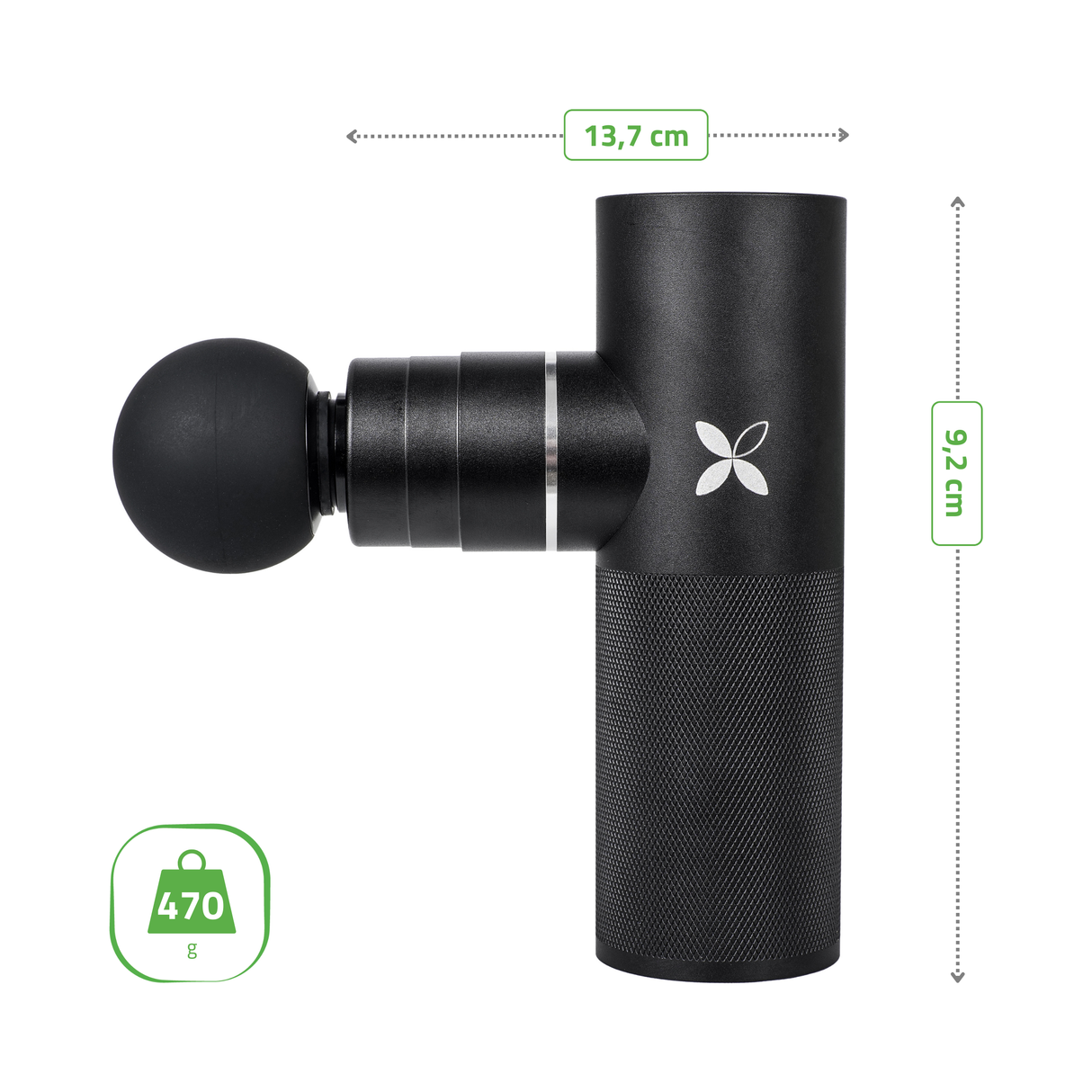 Pistol de masaj Habys NEO | Aparat compact de masaj | Dispozitiv de masaj cu vibrații