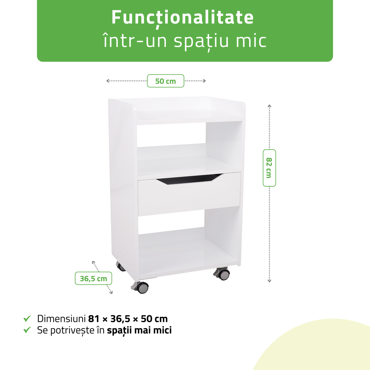 Ucenic salon cosmetică Ario | Habys | Alb