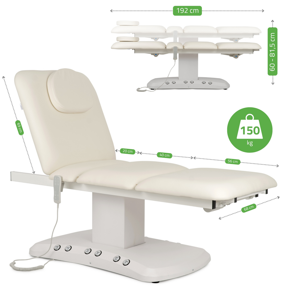 Pat cosmetic electric încălzit | Serenity PRO 4 | Panou Control  | Telecomandă Manuală