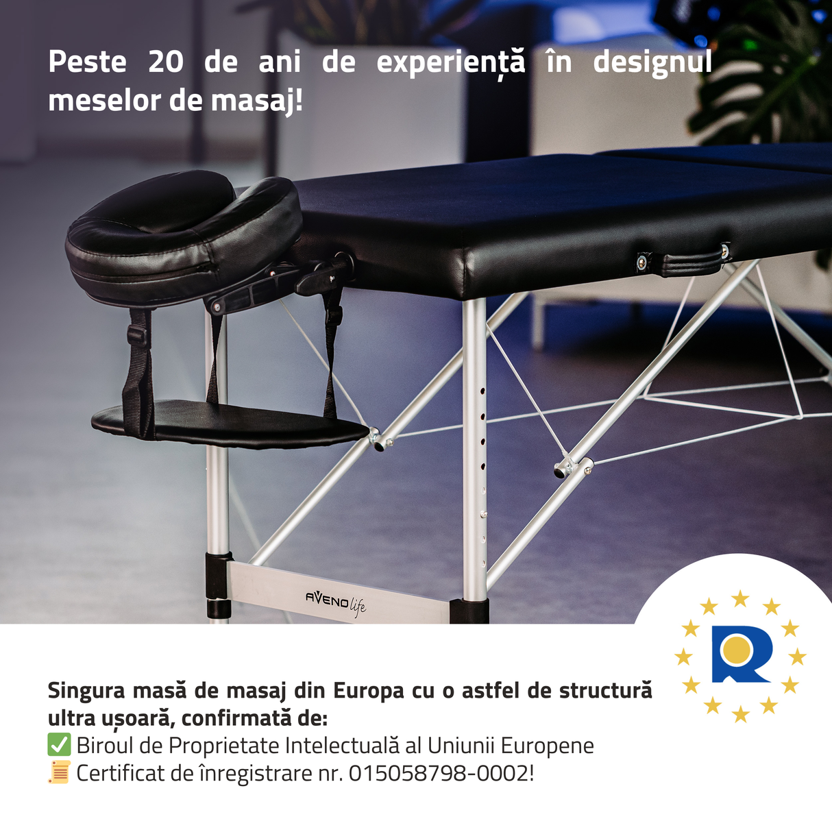 Masă de masaj pliabilă Nina | Pat cosmetic | Pat pentru tatuaj