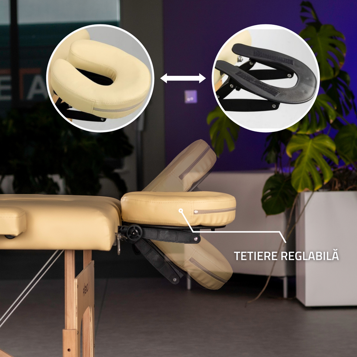 Masă de masaj pliabilă Sofia | Pat cosmetică