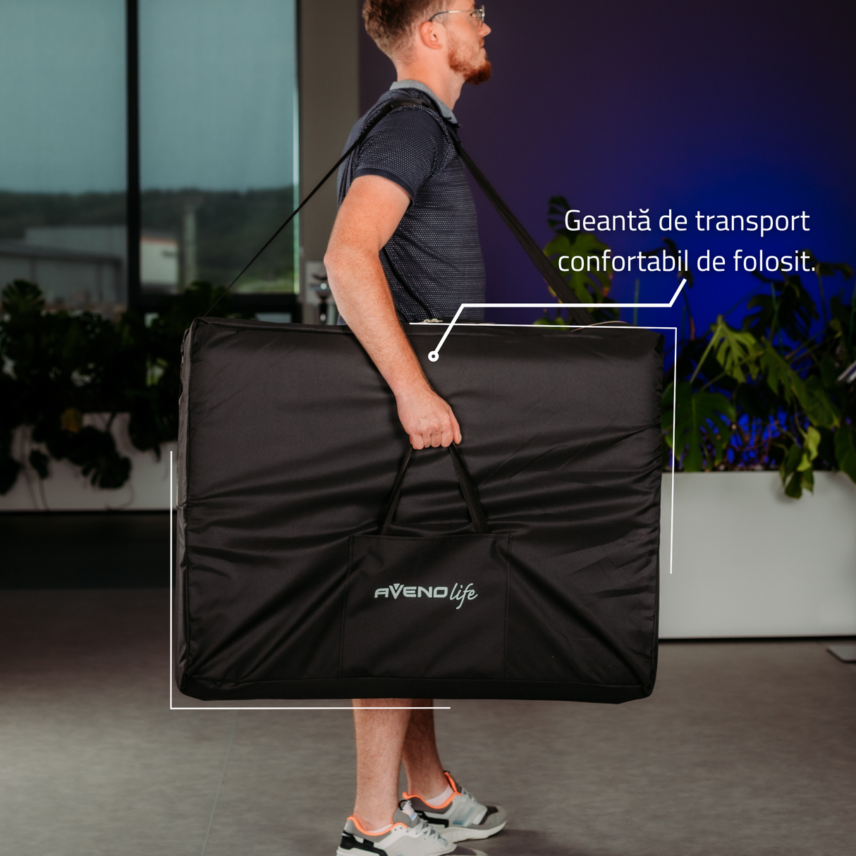 Masă de masaj pliabilă, portabilă, Sofia Light | 3 ani garanție!