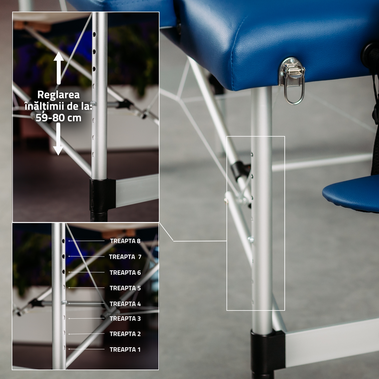 Masă de masaj pliabilă Adele | Pat cosmetică