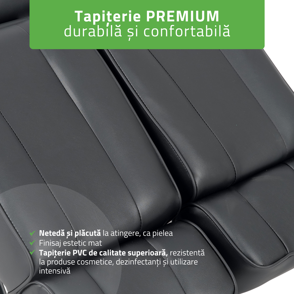 Fotoliu cosmetică | Max Nero | Sistem de Reglare Hidraulică a înălțimii