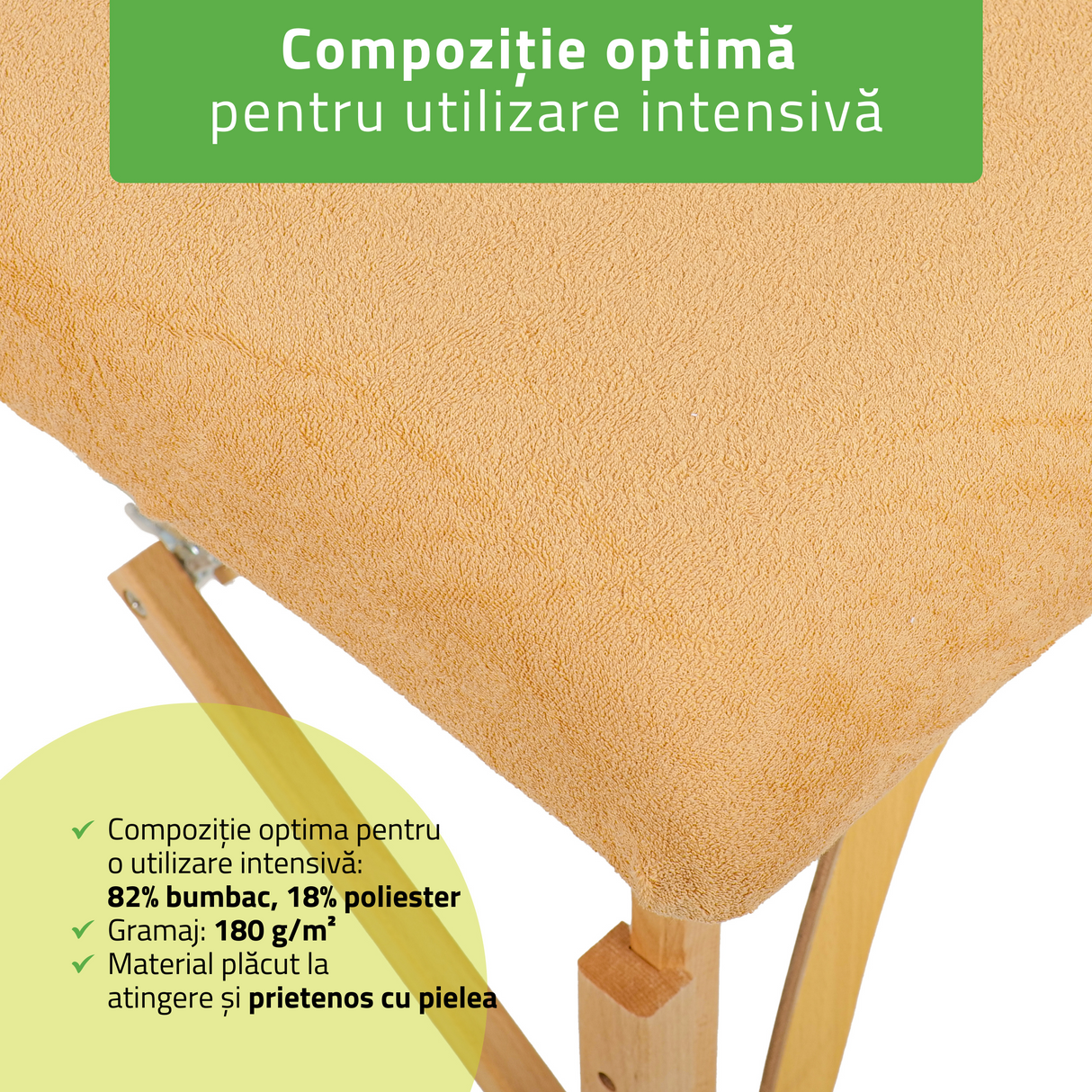 Set Huse din frotir textil pentru mesele de masaj portabile | Bej | Alb | Albastru Marin