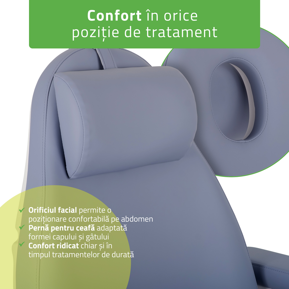 Fotoliu cosmetic, electric Elara PRO 4, violet | Telecomandă manuală | 3 ani garanție!