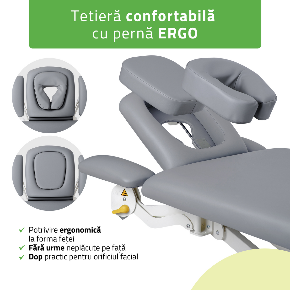 Masă de masaj electrică Proxima V4 ERGO | Pat de masaj electric | 4-Segmente | Telecomandă manuală | Ramă de control | 3 ani garanție!