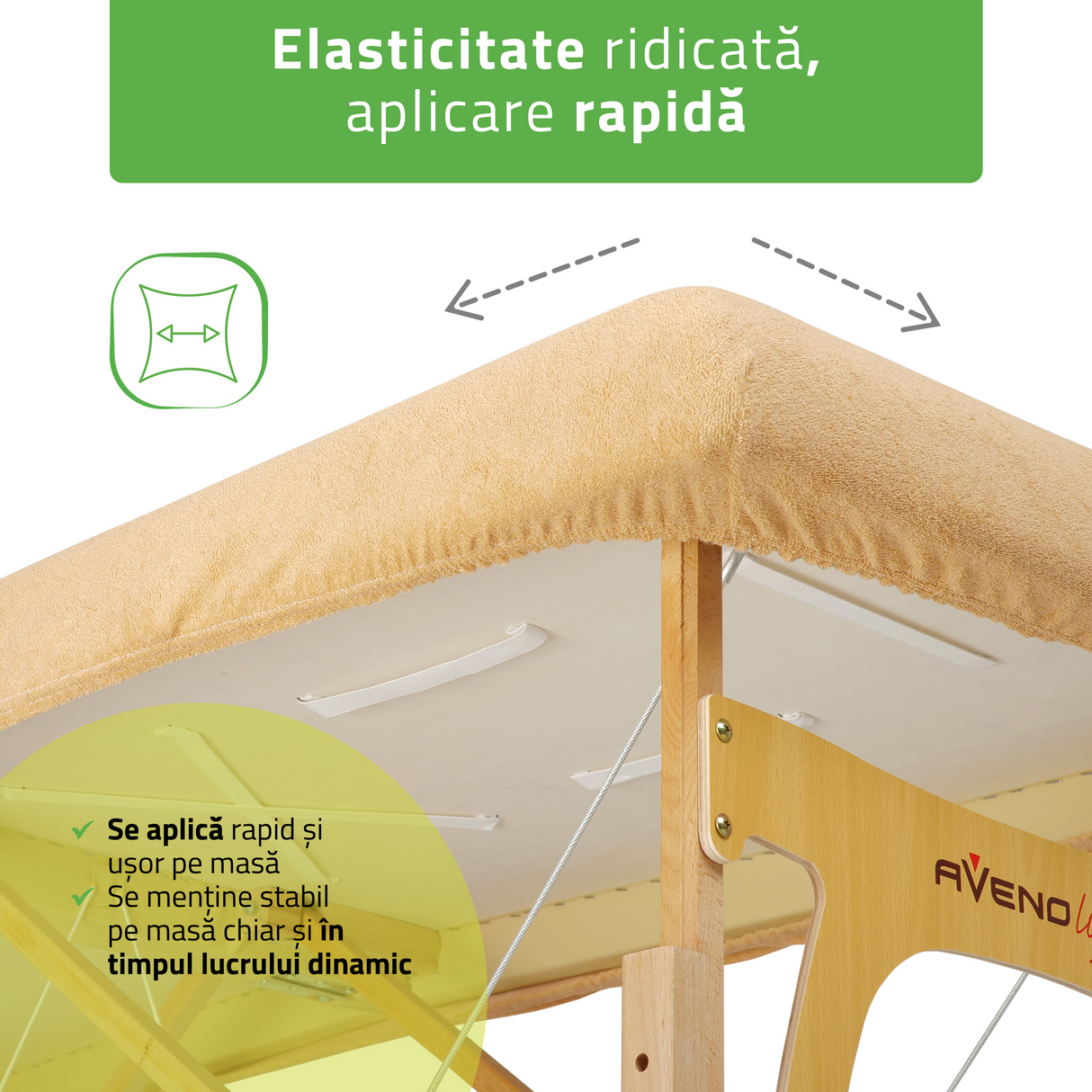 Set Huse din frotir textil pentru mesele de masaj portabile | Bej | Alb | Albastru Marin