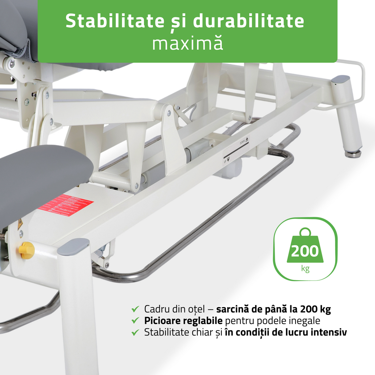 Masă de masaj electrică Proxima V4 ERGO | Pat de masaj electric | 4-Segmente | Telecomandă manuală | Ramă de control | 3 ani garanție!